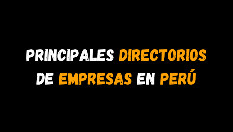 Directorios de Empresas en Perú